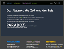 Tablet Screenshot of paradoxtime.com